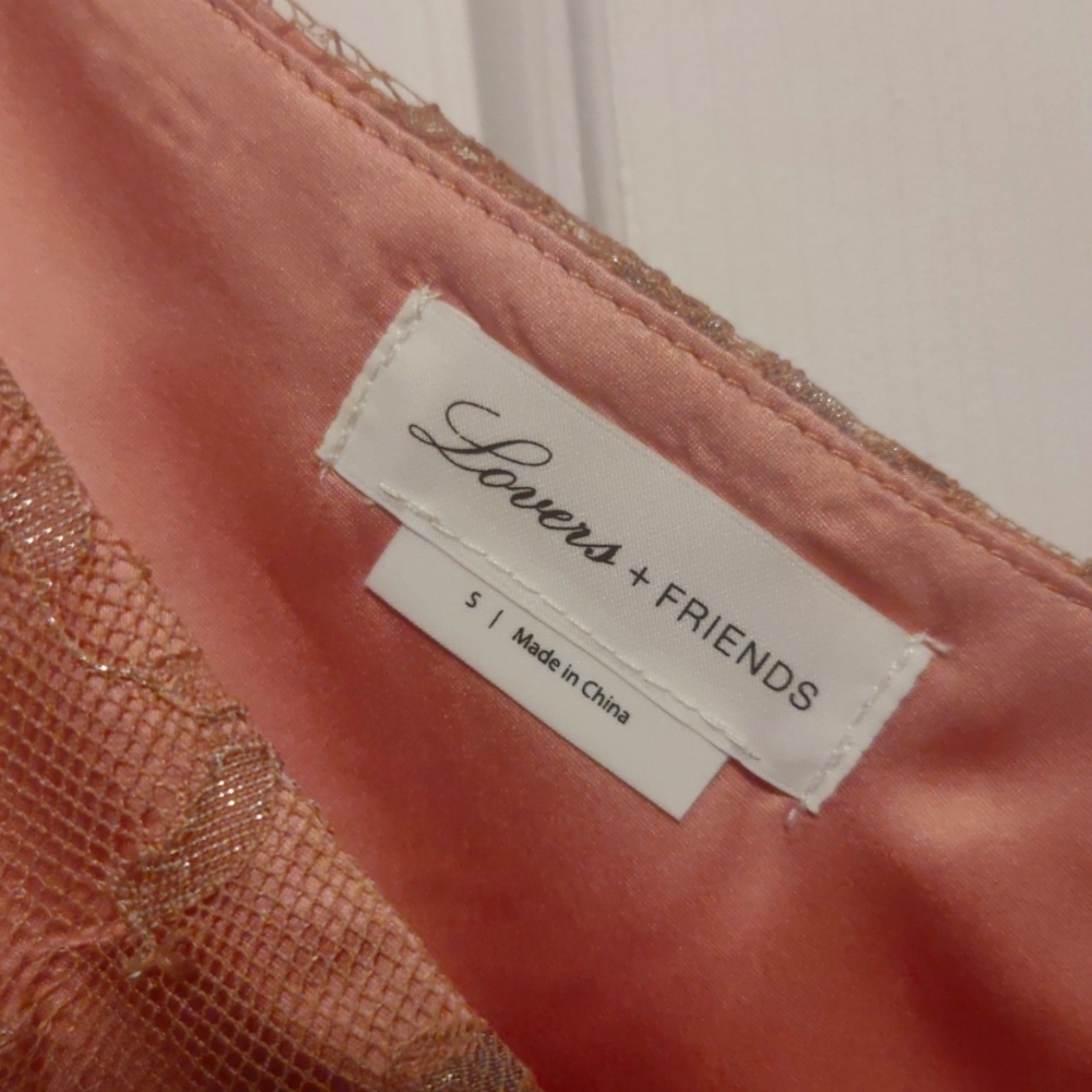 Love & Friends lace flowery pink dress